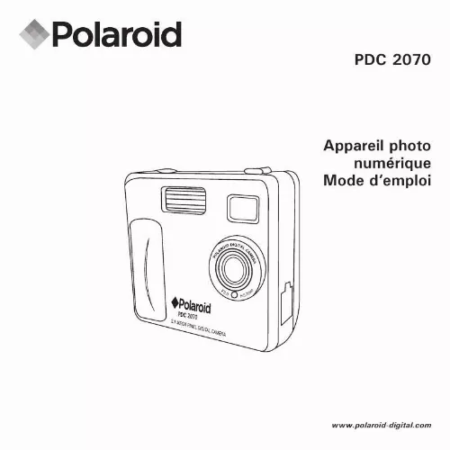 Mode d'emploi POLAROID PDC 2070