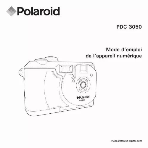 Mode d'emploi POLAROID PDC 3050