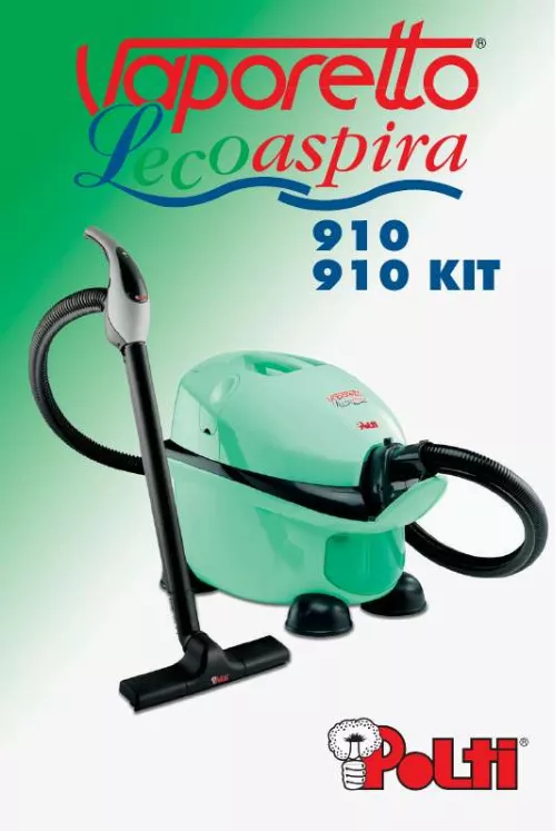 Mode d'emploi POLTI LECOASPIRA 910 910 KIT