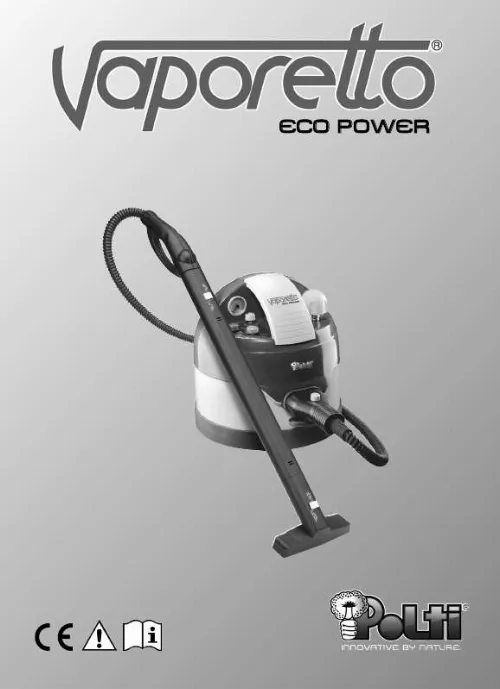 Mode d'emploi POLTI VAPORETTO ECO POWER