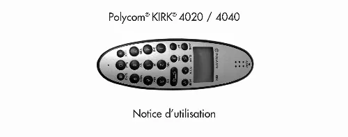 Mode d'emploi POLYCOM KIRK 4020