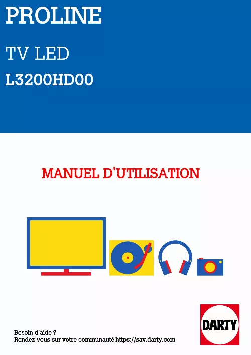 Mode d'emploi PROLINE L3200HD