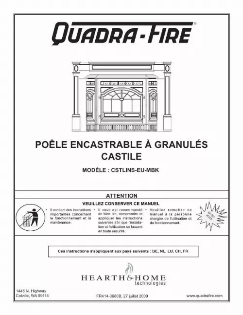 Mode d'emploi QUADRA FIRE CSTLINS-EU-MBK