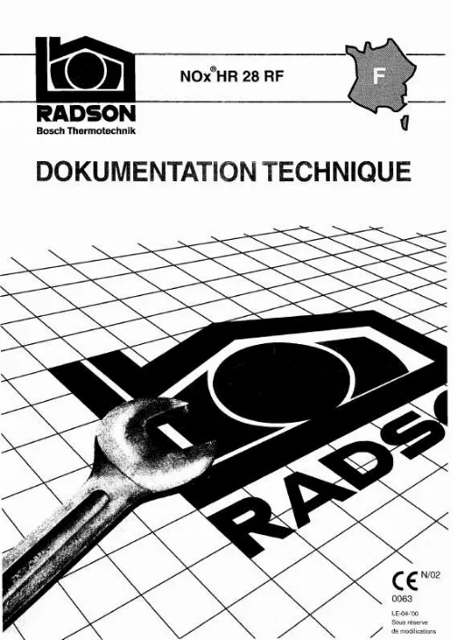 Mode d'emploi RADSON NOX HR 28 RF