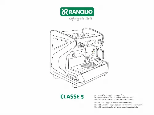 Mode d'emploi RANCILIO CLASSE 5 1GR S