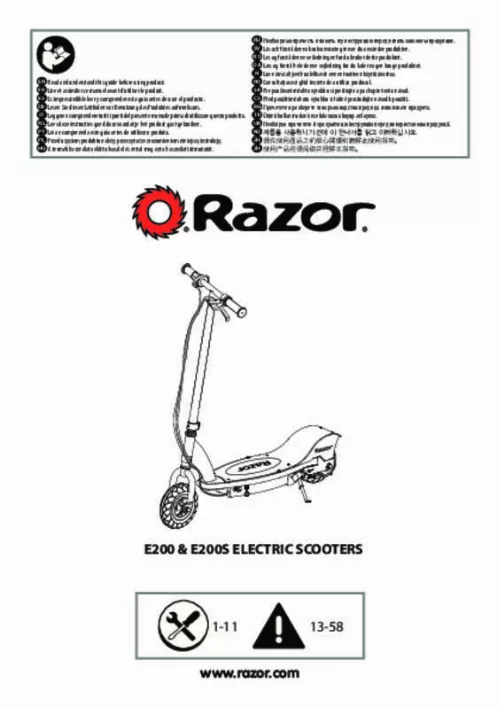 Mode d'emploi RAZOR E200