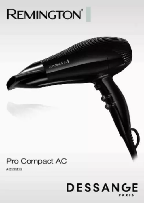 Mode d'emploi REMINGTON AC3302DS PRO COMPACT AC