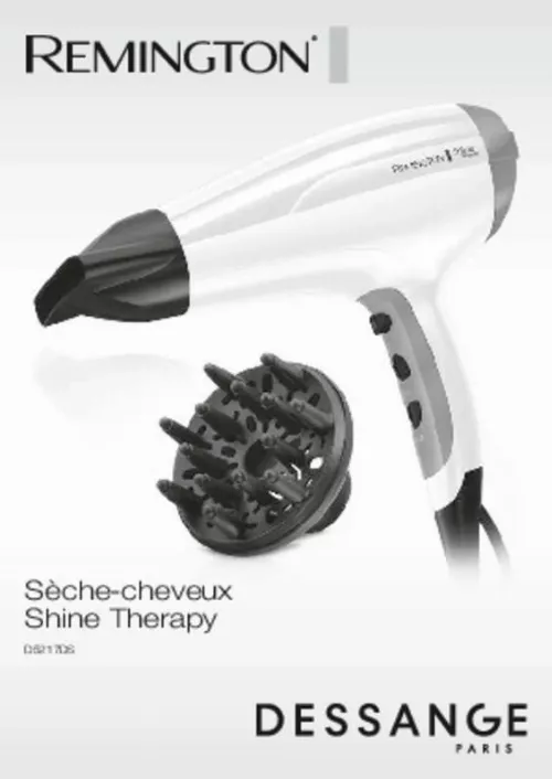 Mode d'emploi REMINGTON D5217DS SHINE THERAPY