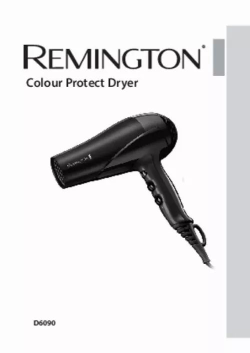 Mode d'emploi REMINGTON D6090 COLOUR PROTECT