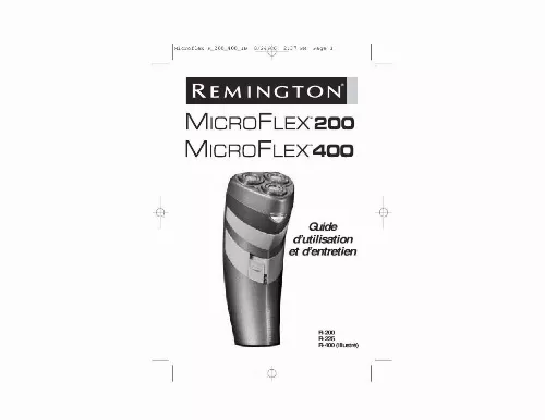 Mode d'emploi REMINGTON R-225