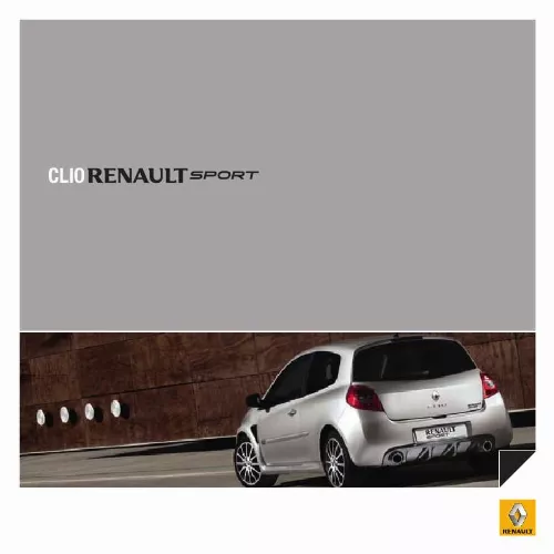 Mode d'emploi RENAULT CLIO RENAULT SPORT