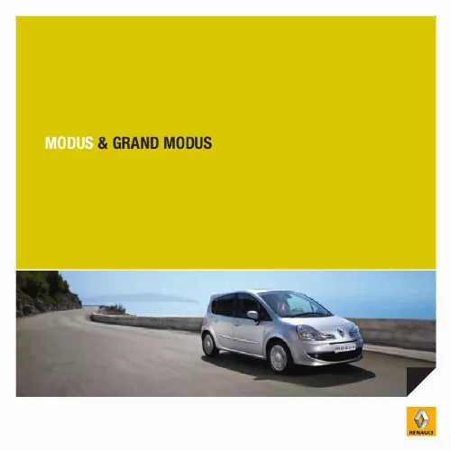 Mode d'emploi RENAULT GRAND MODUS