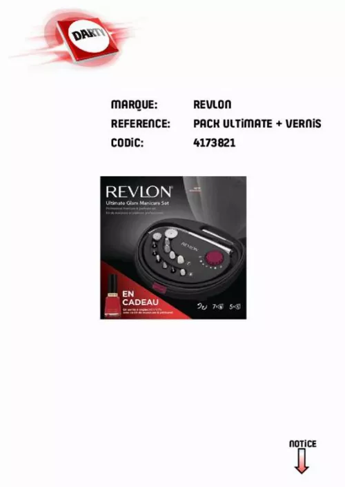 Mode d'emploi REVLON RVDR5305E