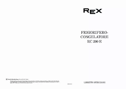 Mode d'emploi REX RC200E
