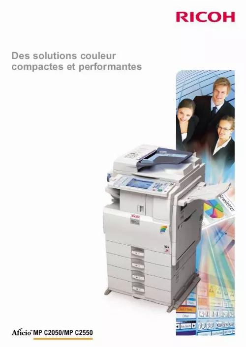 Mode d'emploi RICOH MPC2550