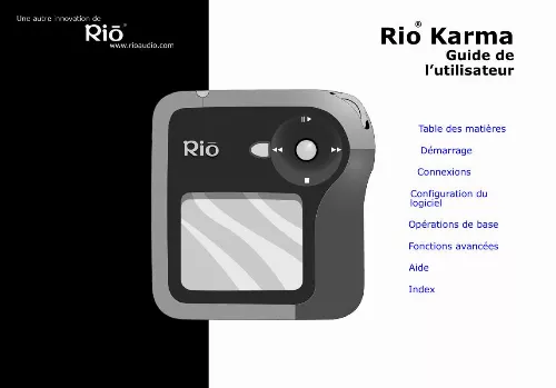 Mode d'emploi RIO KARMAPDF