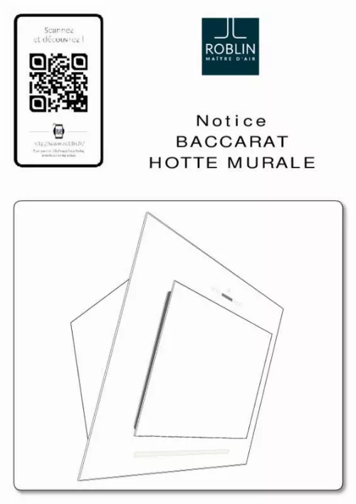 Mode d'emploi ROBLIN BACCARAT 900 CLEAN-R