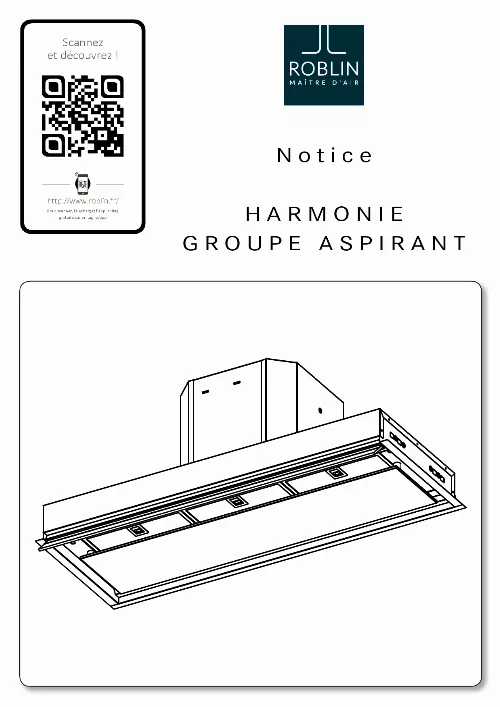 Mode d'emploi ROBLIN HARMONIE 600