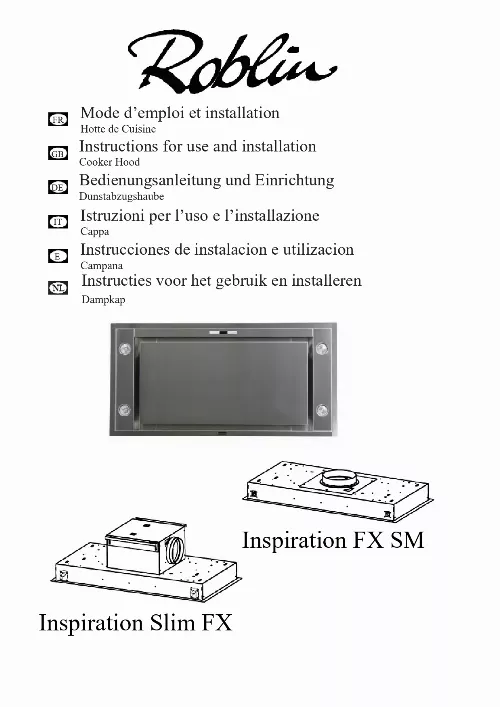 Mode d'emploi ROBLIN INSPIRATION 3 1400