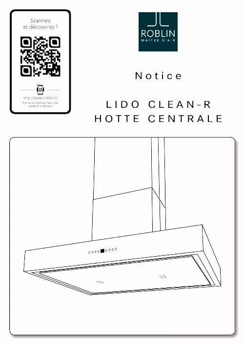 Mode d'emploi ROBLIN LIDO 1200 CLEAN-R