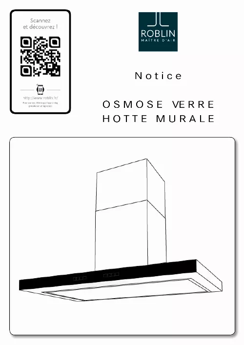 Mode d'emploi ROBLIN OSMOSE 900