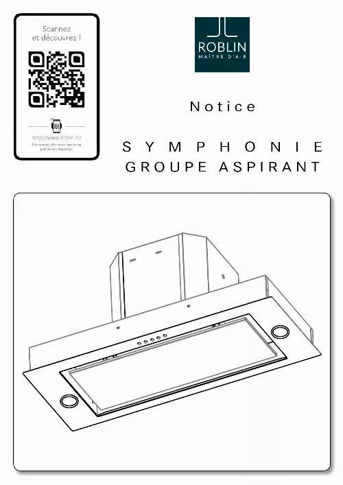 Mode d'emploi ROBLIN SYMPHONIE PLUS 770