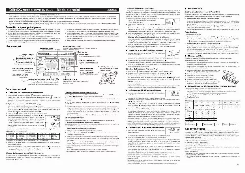 Mode d'emploi ROLAND DB-60