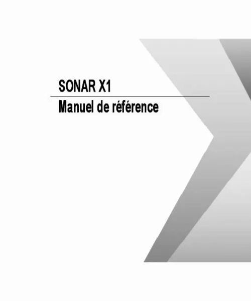 Mode d'emploi ROLAND SONAR X1 STUDIO