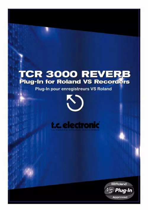 Mode d'emploi ROLAND TCR 3000 REVERB
