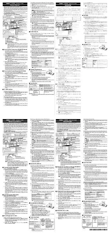 Mode d'emploi ROLAND TU-12EX