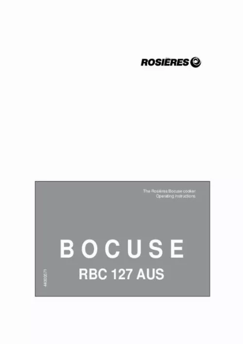 Mode d'emploi ROSIERES BOCUSE RBC127AUS