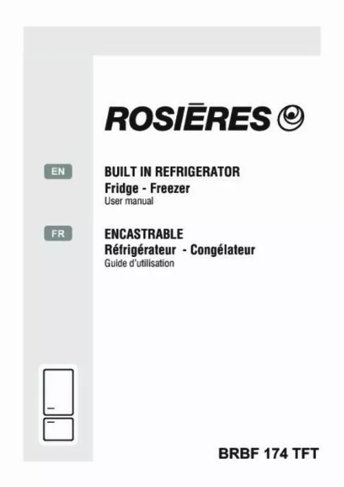 Mode d'emploi ROSIERES BRBF174TFT