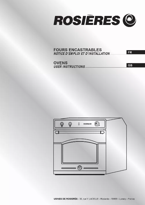 Mode d'emploi ROSIERES RFT 5577 IN