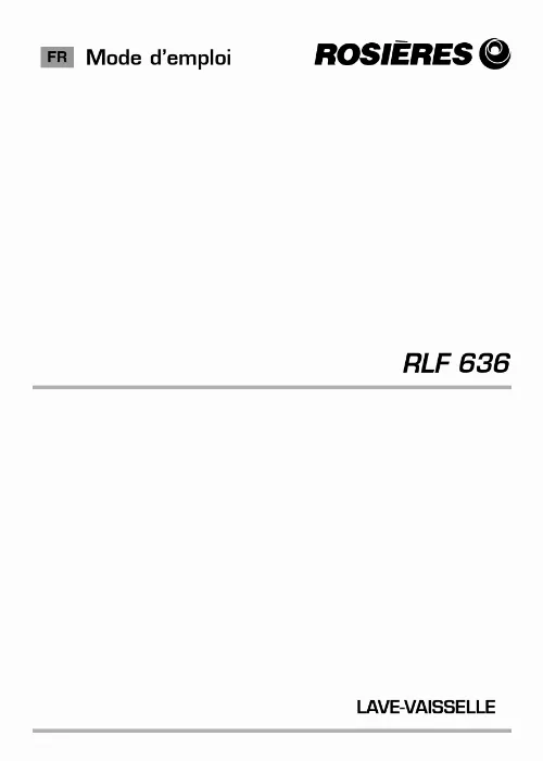 Mode d'emploi ROSIERES RLF 636-47