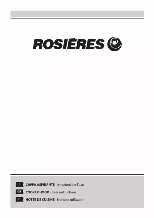 Mode d'emploi ROSIERES RMB9800