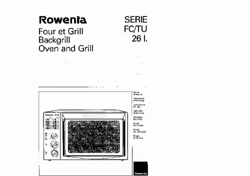 Mode d'emploi ROWENTA FC 26