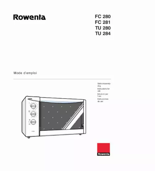 Mode d'emploi ROWENTA FC 280