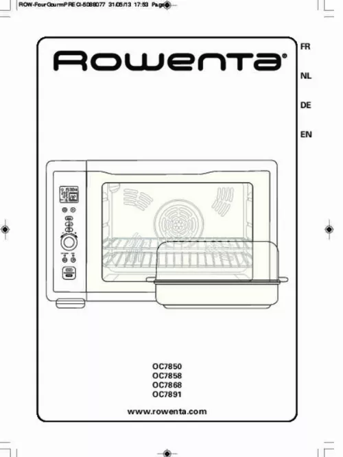 Mode d'emploi ROWENTA GOURMET XL OC7868 30