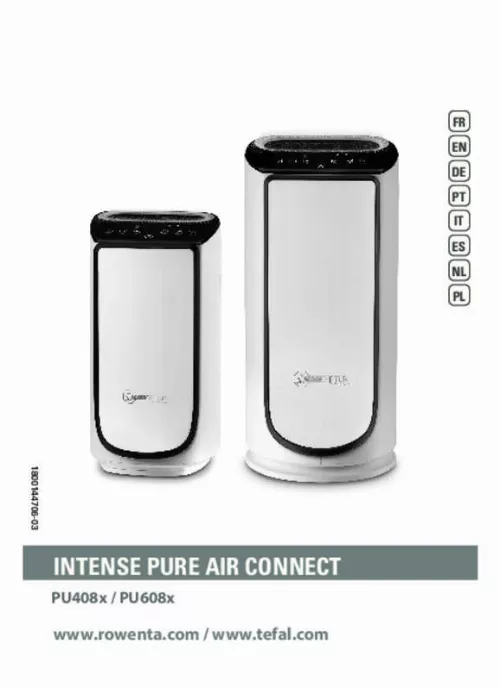 Mode d'emploi ROWENTA INTENSE PURE AIR CONNECT PU4080