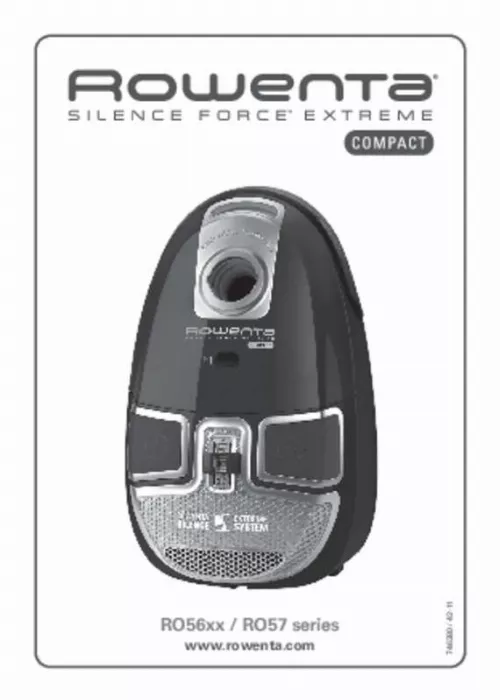 Mode d'emploi ROWENTA RO5629 11 SILENCE FORCE EXTREME COMPACT