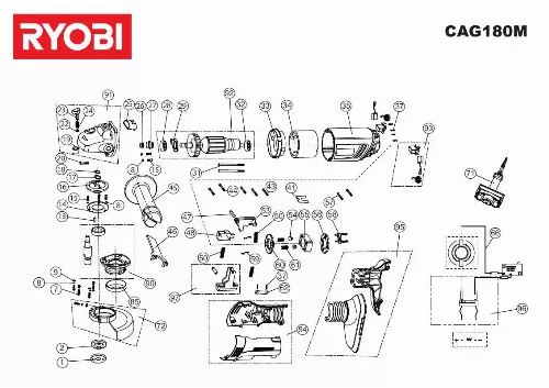 Mode d'emploi RYOBI CAG180M