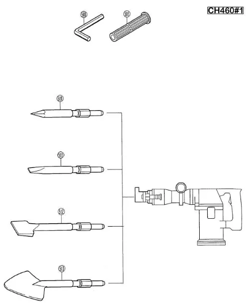 Mode d'emploi RYOBI CH460-1