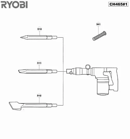 Mode d'emploi RYOBI CH465-1