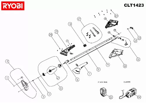 Mode d'emploi RYOBI CLT1423