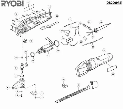 Mode d'emploi RYOBI DS2000-2