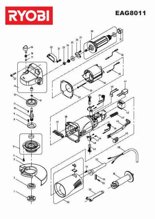 Mode d'emploi RYOBI EAG8011