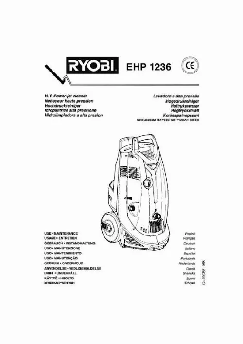Mode d'emploi RYOBI EHP 1236