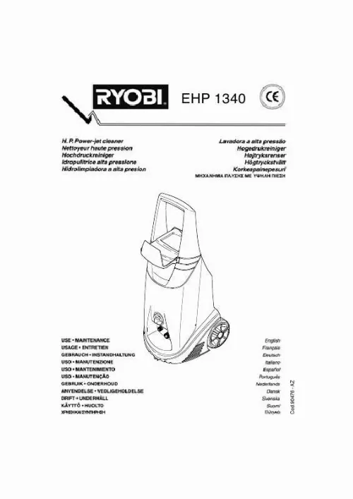 Mode d'emploi RYOBI EHP 1340