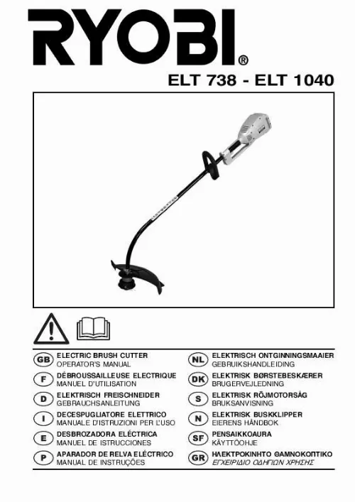 Mode d'emploi RYOBI ELT 738