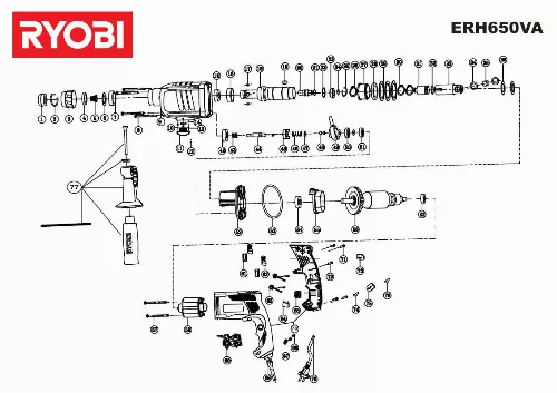 Mode d'emploi RYOBI ERH650VA